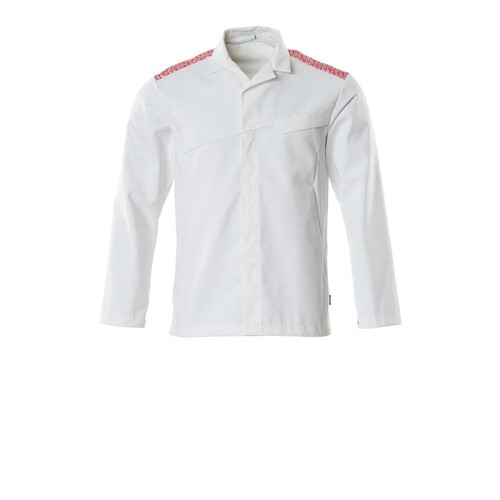 Jacke / Gr. 4XL, Weiß/Verkehrsrot Produktbild