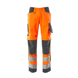 Hose mit Knietaschen / Gr. 90C49,  Hi-vis Orange/Dunkelanthrazit Produktbild