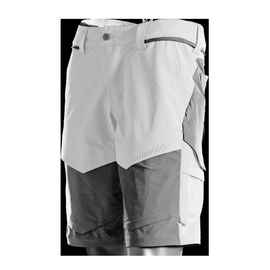 Shorts, Stretch, geringes Gewicht / Gr.  24C48, Weiß/Anthrazitgrau Produktbild