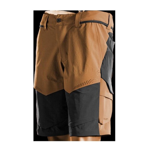Shorts, Stretch, geringes Gewicht / Gr.  24C56, Nussbraun/Schwarz Produktbild Front View L
