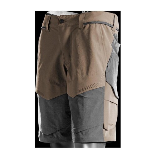 Shorts, Stretch, geringes Gewicht / Gr.  29C51, Dunkel Sandbeige/Anthrazitgrau Produktbild Front View L