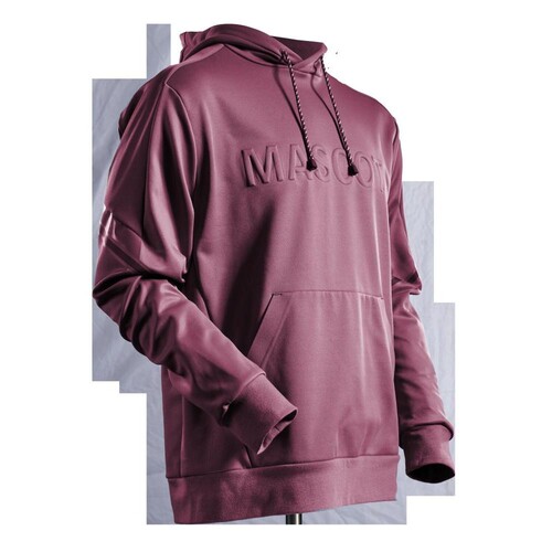 Fleece Kapuzensweatshirt mit  MASCOT-Logo / Gr. 4XL, Bordeaux Produktbild Front View L