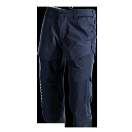 Dreiviertel-Hose, Knietaschen, Stretch  Handwerker-Dreiviertel-Hose / Gr. C44,  Schwarzblau Produktbild