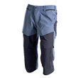 Dreiviertel-Hose, Knietaschen, Stretch  Handwerker-Dreiviertel-Hose / Gr. C44,  Steinblau/Schwarzblau Produktbild
