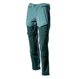 Hose, Knietaschen, Stretch, leicht /  Gr. 90C62, Hell Waldgrün/Waldgrün Produktbild