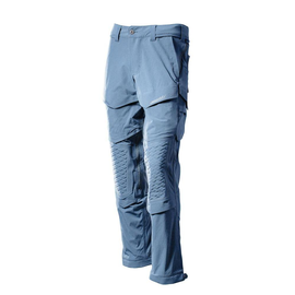 Hose, Knietaschen, Stretch, leicht /  Gr. 76C45, Steinblau Produktbild