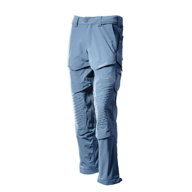 Hose, Knietaschen, Stretch, leicht /  Gr. 90C52, Steinblau Produktbild