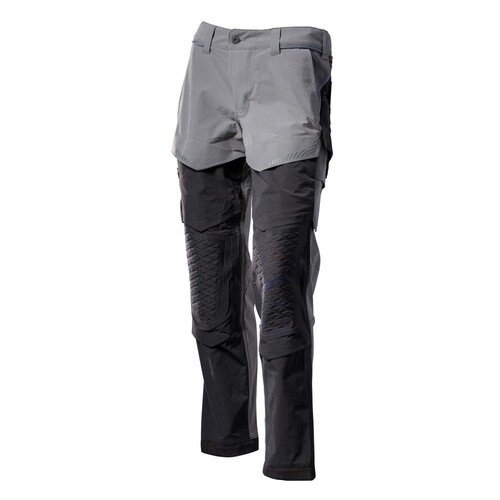 Hose, Knietaschen, Stretch, leicht /  Gr. 82C68, Anthrazitgrau/Schwarz Produktbild Front View L