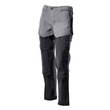 Hose, Knietaschen, Stretch, leicht /  Gr. 90C60, Anthrazitgrau/Schwarz Produktbild