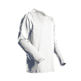 T-Shirt, Langarm, moderne Passform /  Gr. XS, Weiß Produktbild