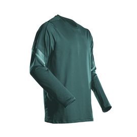 T-Shirt, Langarm, moderne Passform /  Gr. XS, Waldgrün Produktbild
