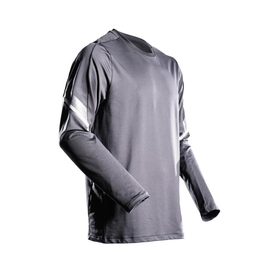 T-Shirt, Langarm, moderne Passform /  Gr. 2XL, Anthrazitgrau Produktbild