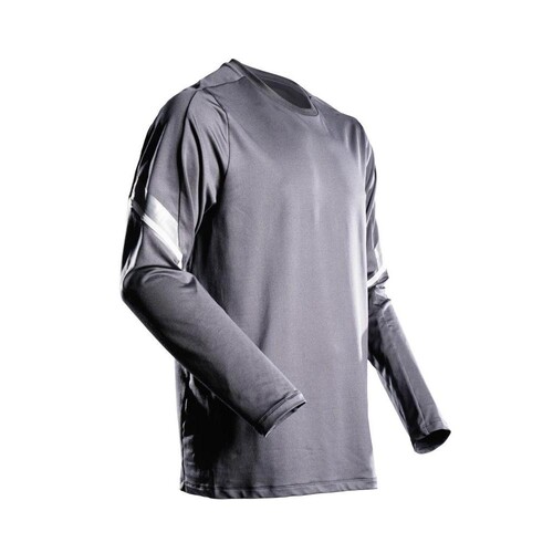 T-Shirt, Langarm, moderne Passform /  Gr. 3XL, Anthrazitgrau Produktbild Front View L