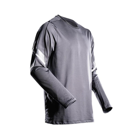 T-Shirt, Langarm, moderne Passform /  Gr. 4XL, Anthrazitgrau Produktbild