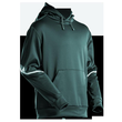Fleece Kapuzensweatshirt / Gr. M,  Waldgrün Produktbild