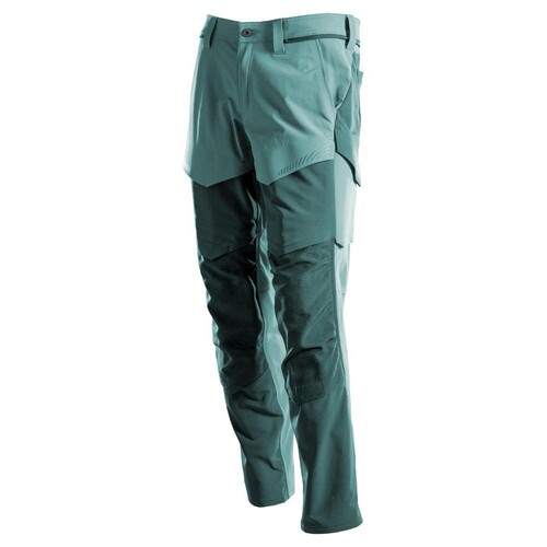 Hose mit Knietaschen, ULTIMATE STRETCH  / Gr. 82C42, Hell Waldgrün/Waldgrün Produktbild Front View L
