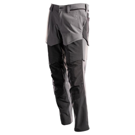 Hose mit Knietaschen, ULTIMATE STRETCH  / Gr. 76C58, Anthrazitgrau/Schwarz Produktbild