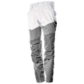 Hose mit Knietaschen / Gr. 76C46,  Weiß/Anthrazitgrau Produktbild