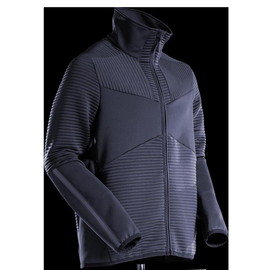 Fleecepullover mit Reißverschluss  Microfleecejacke / Gr. L, Schwarzblau Produktbild