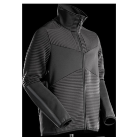 Fleecepullover mit Reißverschluss  Microfleecejacke / Gr. L, Schwarz Produktbild
