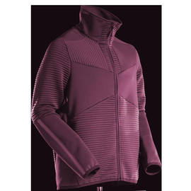 Fleecepullover mit Reißverschluss  Microfleecejacke / Gr. L, Bordeaux Produktbild