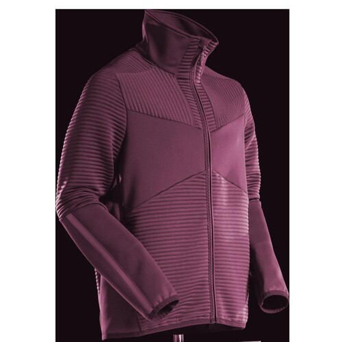 Fleecepullover mit Reißverschluss  Microfleecejacke / Gr. L, Bordeaux Produktbild Front View L