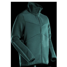Fleecepullover mit Reißverschluss  Microfleecejacke / Gr. L, Waldgrün Produktbild