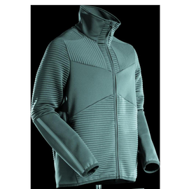 Fleecepullover mit Reißverschluss  Microfleecejacke / Gr. L, Hell Waldgrün Produktbild