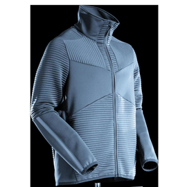 Fleecepullover mit Reißverschluss  Microfleecejacke / Gr. L, Steinblau Produktbild