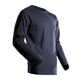 T-Shirt, Langarm, moderne Passform /  Gr. L, Schwarzblau Produktbild