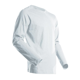 T-Shirt, Langarm, moderne Passform /  Gr. 5XL, Weiß Produktbild