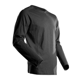 T-Shirt, Langarm, moderne Passform /  Gr. L, Schwarz Produktbild