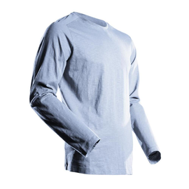 T-Shirt, Langarm, moderne Passform /  Gr. L, Hell Steinblau Produktbild