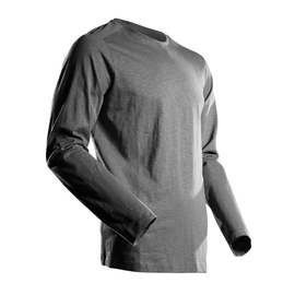 T-Shirt, Langarm, moderne Passform /  Gr. L, Anthrazitgrau Produktbild