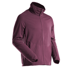 Microfleece Pullover mit Reißverschluss  Microfleecejacke / Gr. 3XL, Bordeaux Produktbild