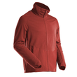 Microfleece Pullover mit Reißverschluss  Microfleecejacke / Gr. M, Herbstrot Produktbild