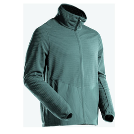 Microfleece Pullover mit Reißverschluss  Microfleecejacke / Gr. 3XL, Hell  Waldgrün Produktbild