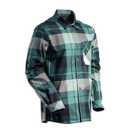 Hemd aus Flanell, kariert / Gr. XS,  Waldgrün-kariert Produktbild