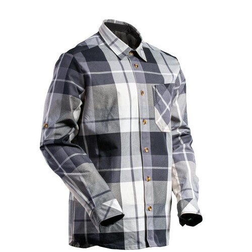 Hemd aus Flanell, kariert / Gr. XS,  Anthrazitgrau-kariert Produktbild Front View L