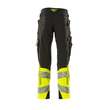 Hose mt Knietaschen, ULTIMATE STRETCH /  Gr. 82C52, Schwarz/Hi-vis Gelb Produktbild Additional View 2 S