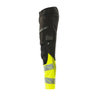 Hose mt Knietaschen, ULTIMATE STRETCH /  Gr. 90C60, Schwarz/Hi-vis Gelb Produktbild Additional View 1 S