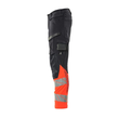 Hose mt Knietaschen, ULTIMATE STRETCH /  Gr. 90C60, Schwarzblau/Hi-vis Rot Produktbild Additional View 1 S