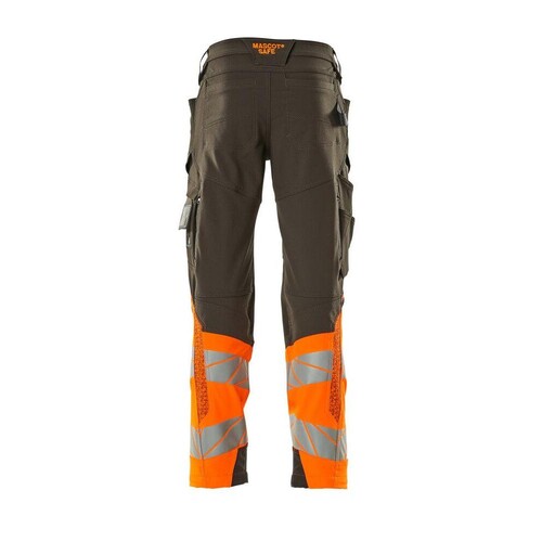 Hose mt Knietaschen, ULTIMATE STRETCH /  Gr. 90C49, Dunkelanthrazit/Hi-vis  Orange Produktbild Additional View 2 L