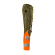 Hose mt Knietaschen, ULTIMATE STRETCH /  Gr. 76C47, Moosgrün/Hi-vis Orange Produktbild Additional View 3 S