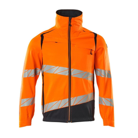 Jacke, Stretch-Einsätze Arbeitsjacke /  Gr. 4XL, Hi-vis Orange/Schwarzblau Produktbild