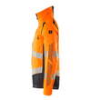 Jacke, Stretch-Einsätze Arbeitsjacke /  Gr. 4XL, Hi-vis Orange/Schwarzblau Produktbild Additional View 1 S