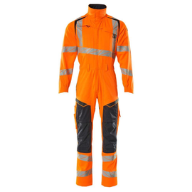 Overall, Knietaschen, Stretch-Einsätze  Kombination / Gr. XL, Hi-vis  Orange/Schwarzblau Produktbild