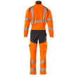Overall, Knietaschen, Stretch-Einsätze  Kombination / Gr. XL, Hi-vis  Orange/Schwarzblau Produktbild Additional View 2 S
