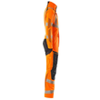 Overall, Knietaschen, Stretch-Einsätze  Kombination / Gr. XL, Hi-vis  Orange/Schwarzblau Produktbild Additional View 3 S