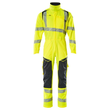 Overall, Knietaschen, Stretch-Einsätze  Kombination / Gr. M, Hi-vis  Gelb/Schwarzblau Produktbild